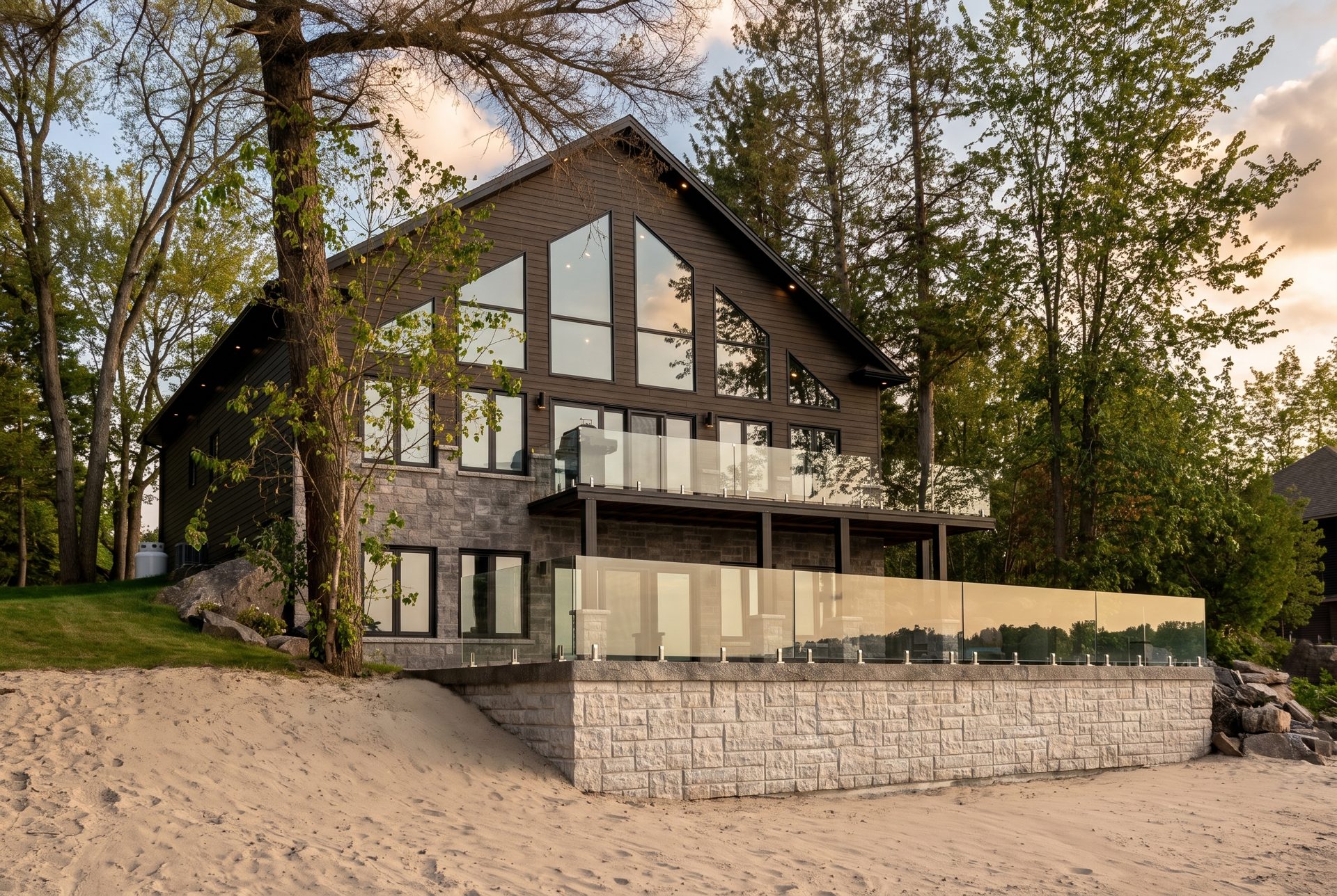 Stoney Lake — lakeside teardown and rebuild